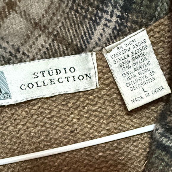 Festive Brown Holiday Sweater Vest - Picture 3 of 3